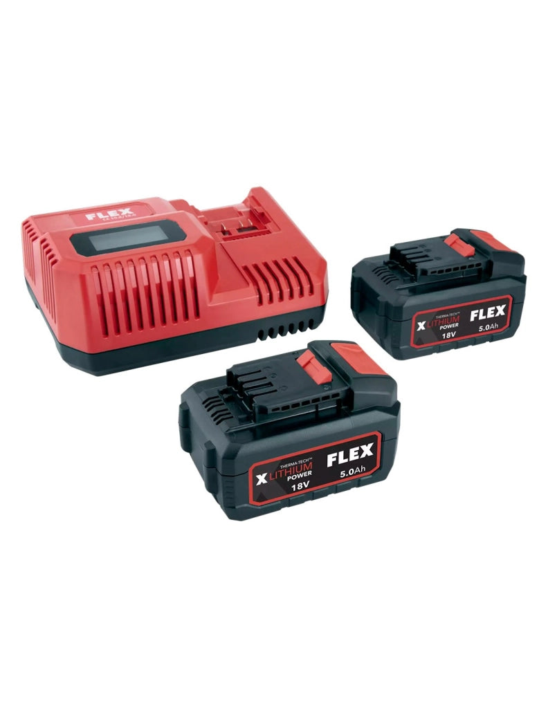 Power Set FLEX P-Set 55 R (2 x 5,0 Ah + Caricabatterie)