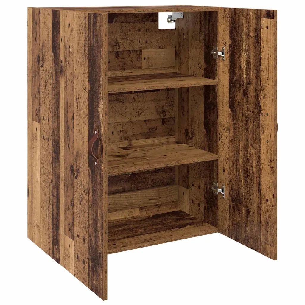 vidaXL Armadi da Muro 2 pcs Legno vecchio 69.5 x 34 x 90 cm