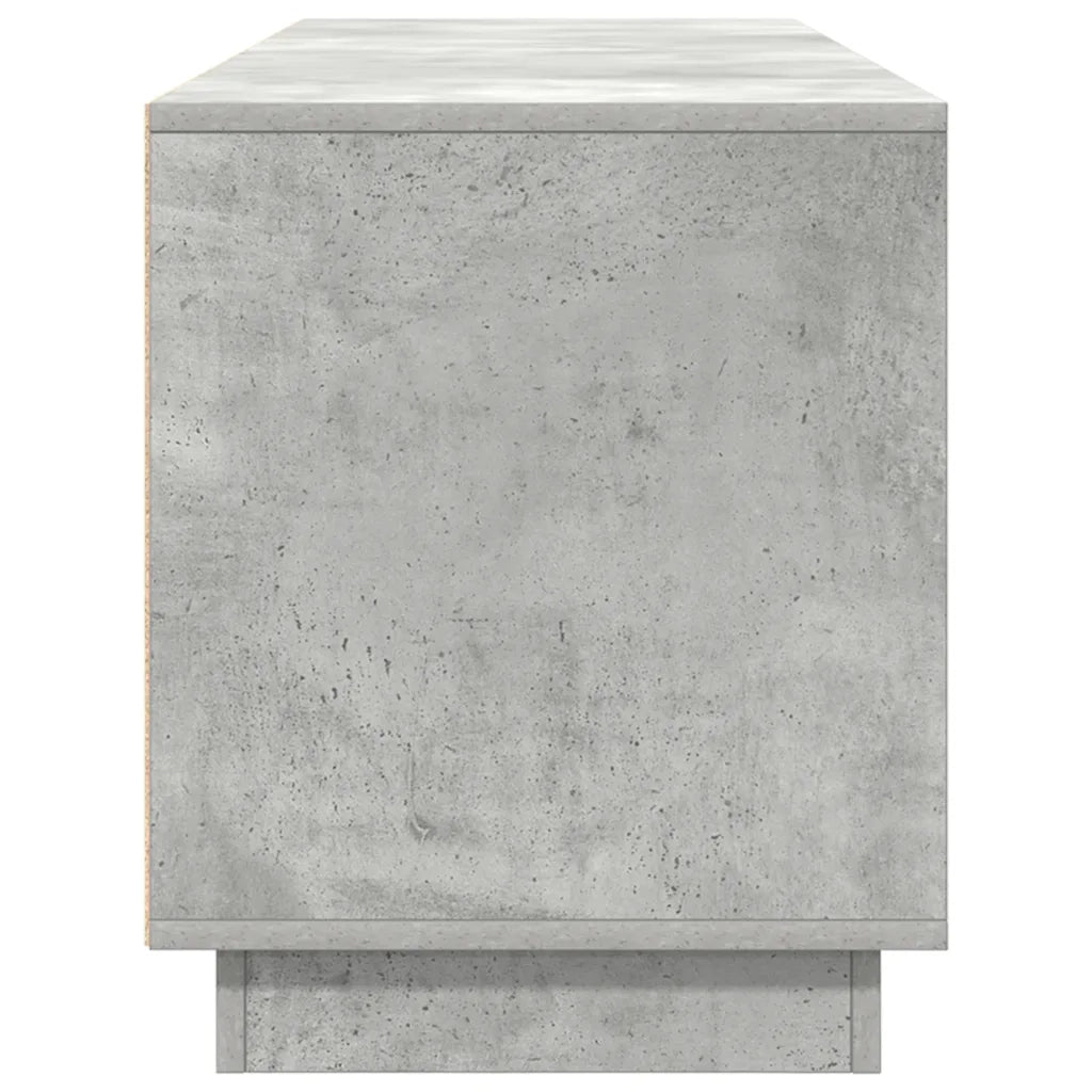 vidaXL Mobile Porta TV con Luci LED Grigio Cemento 160,5x41x50 cm