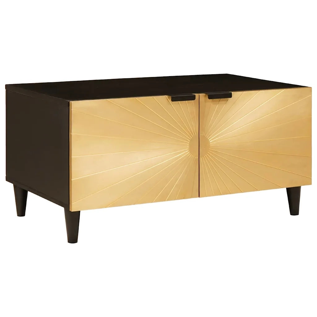 Tavolino da salotto Nero e Oro 80 x 50 x 40 cm 4017833