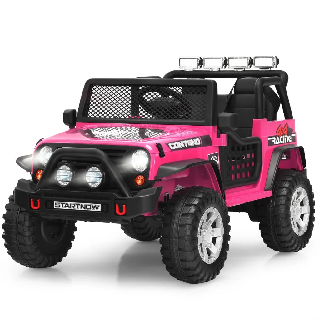 Auto elettrica 12V con telecomando 114,5 x 72 x 74 cm guida realistica avvio lento design giocoso PP rosa 20_0019157
