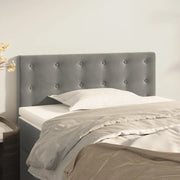 Testiera-Testata Decorativa Grigio Chiaro 80x5x78/88 cm in Velluto 500528