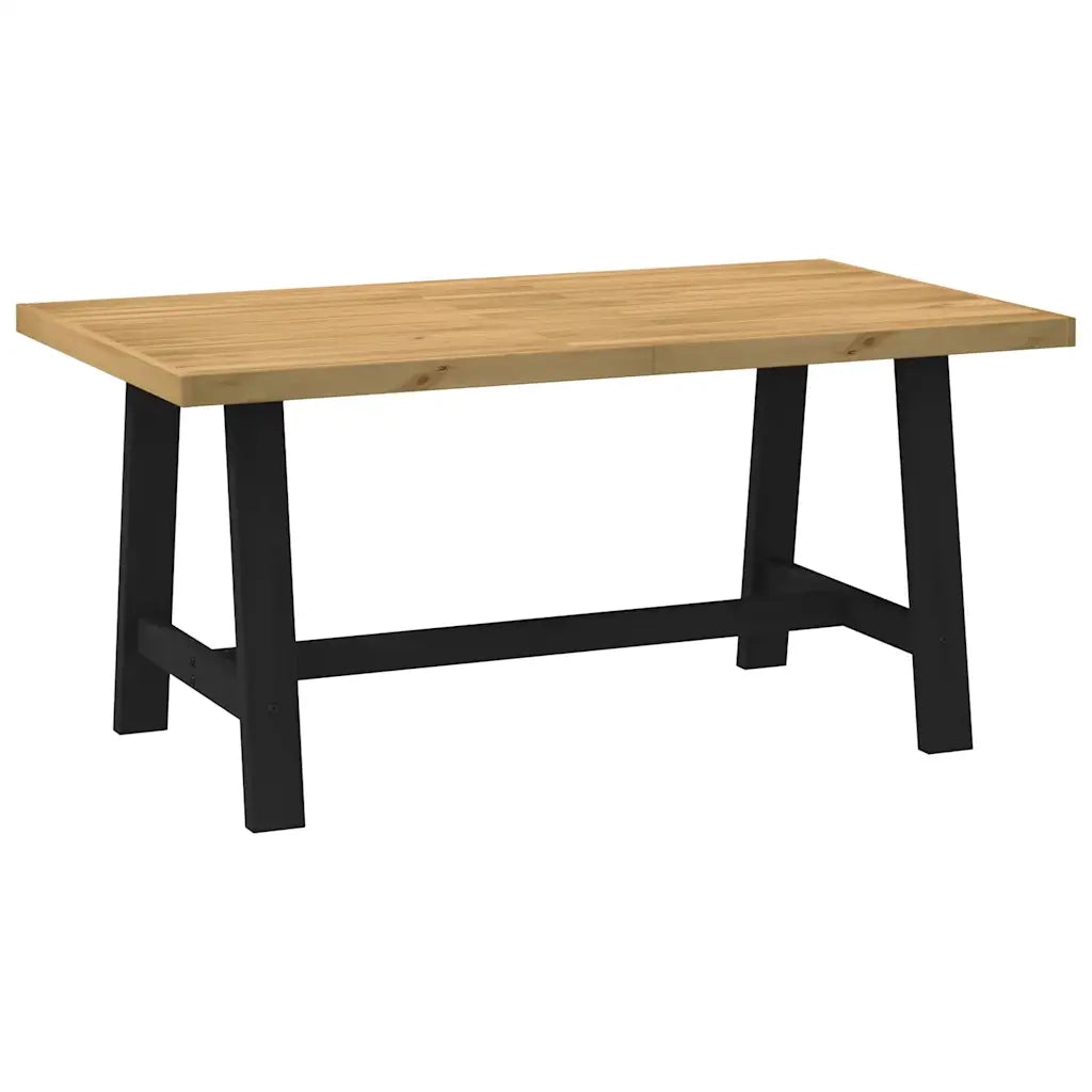 Tavolo Pranzo NOAIN Gambe a Forma A 160x90x75 cm Legno Massello 4100042