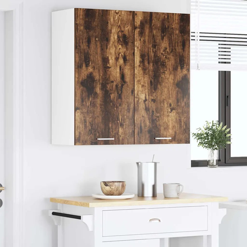 Armadio pensile con porta Riga Rovere fumé 80 x 31 x 80 cm