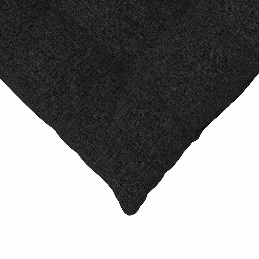 Cuscini per Seduta 4 pcs Nero 40 x 40 x 6 cm Tessuto