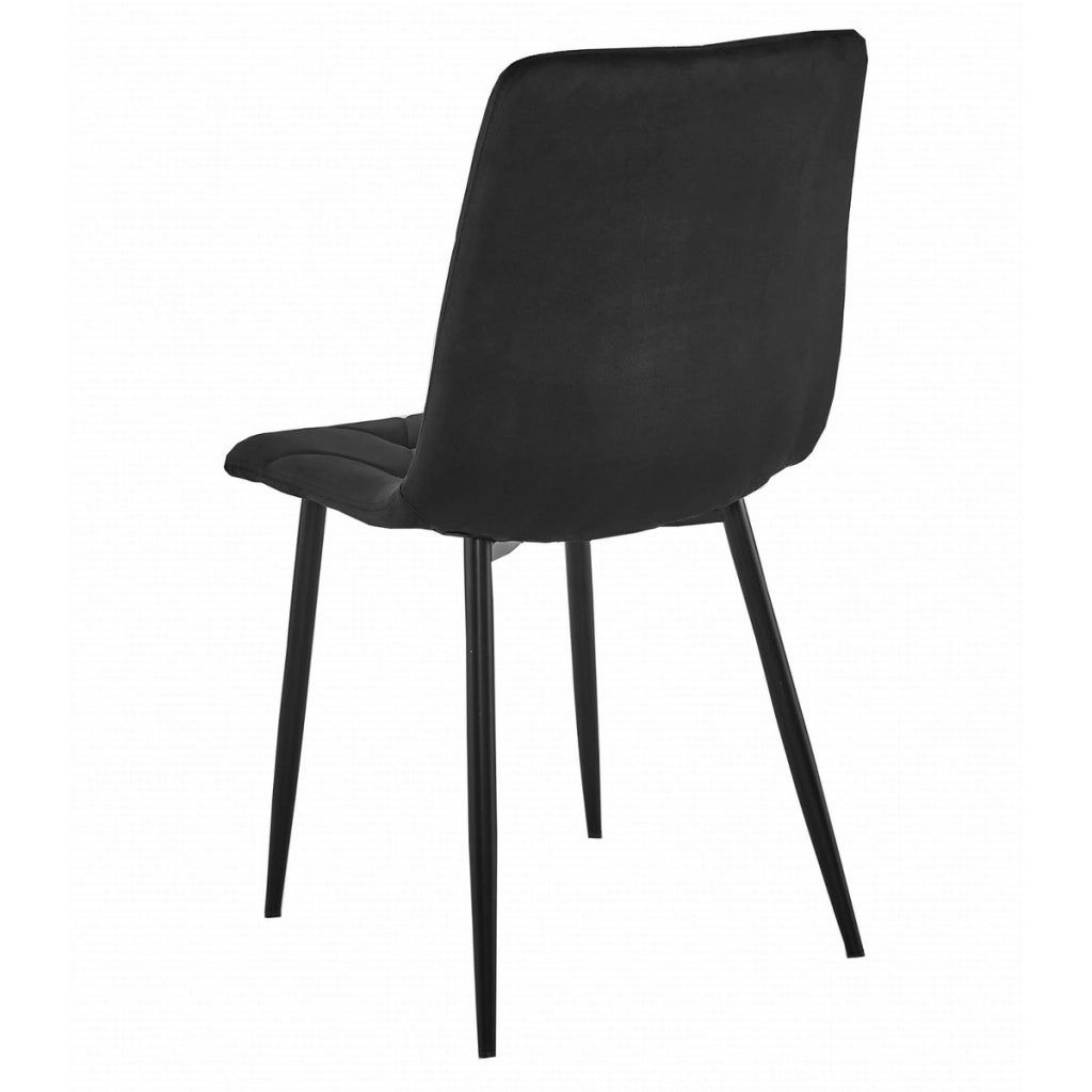 Set Sala da Pranzo Libra con Tavolo 120x80cm e 4 Sedie in Velluto