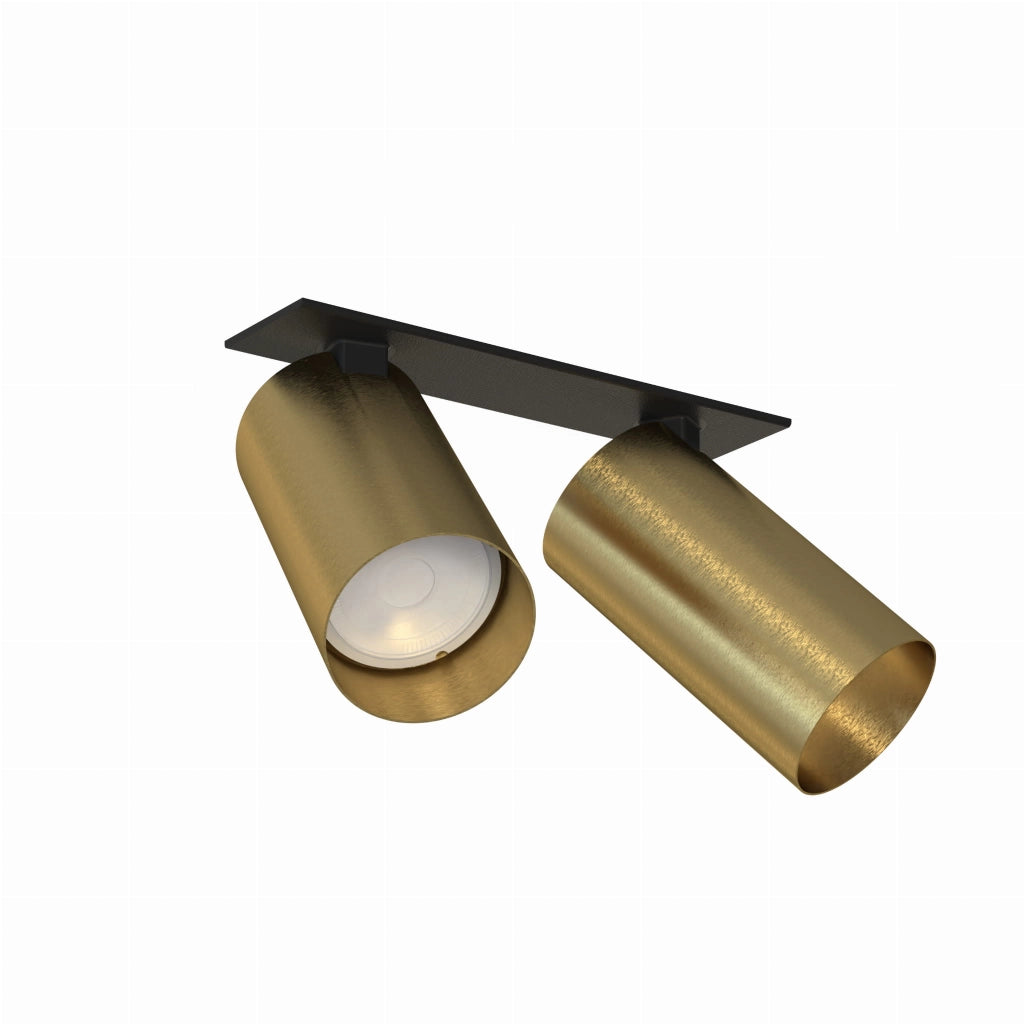 Faretto incasso soffitto Nowodvorski Mono 2xGU10 ottone/nero