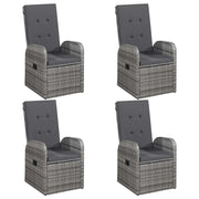 Set Mobili da Pranzo per Giardino 5 pz Grigio 3067718