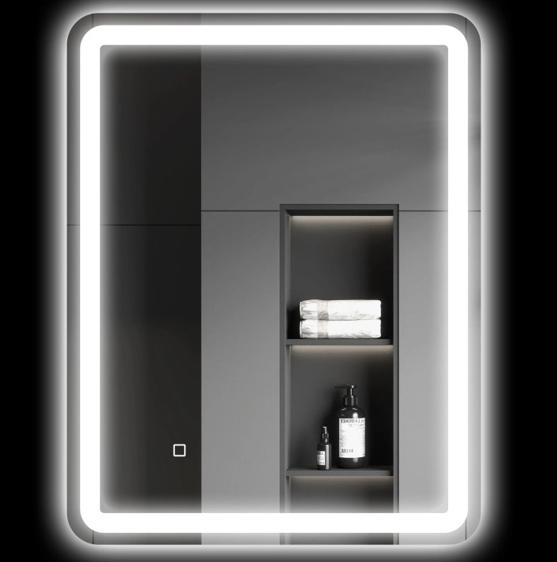 Specchio bagno LED con controllo tattile e antiappannamento