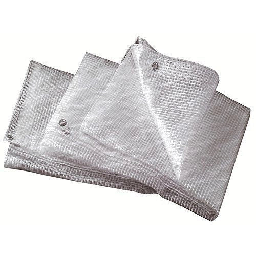 4F 1180B44 Telo Copertura Retinato Occhiellato PVC 140 gr-mq 4x4 m colore Bianco
