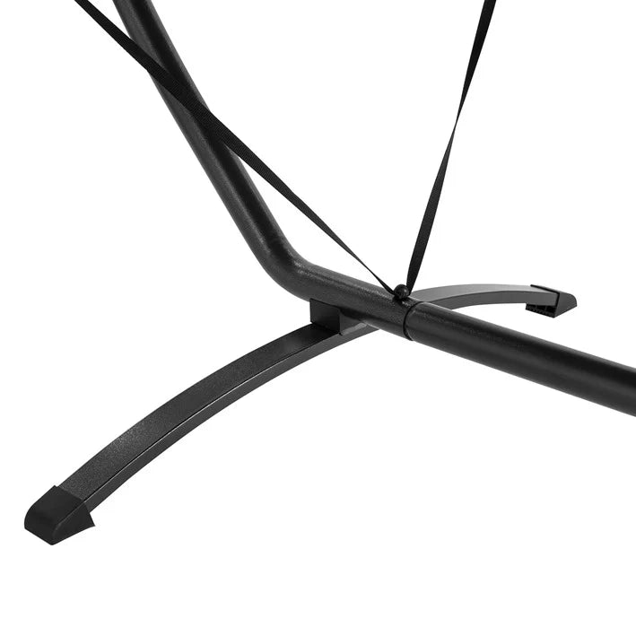 Amaca con Supporto e tettuccio da Giardino L92*P214*A72cm, Portata Fino a 150 kg con Cinturini anticaduta OGS51-TB (Blu)