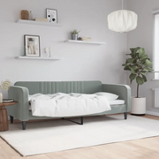Letto da Giorno Grigio Chiaro 80x200 cm in Vellutocod mxl 70656