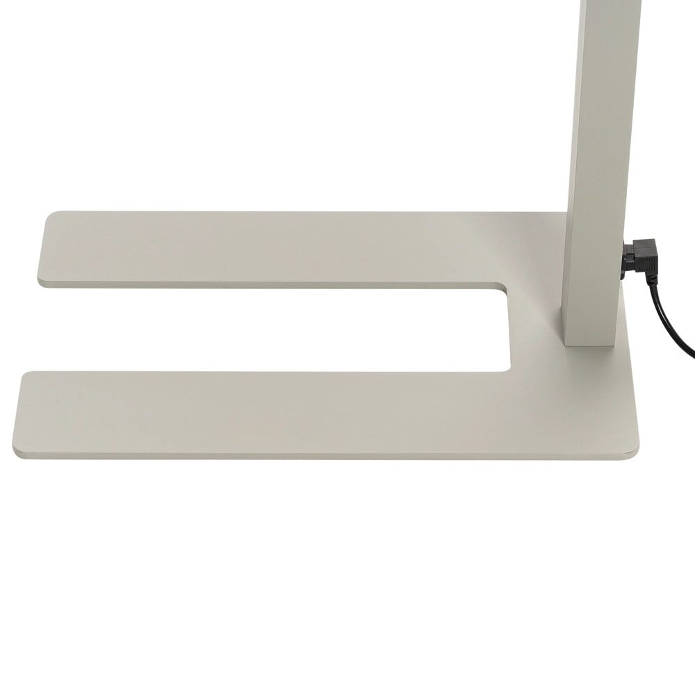 Lampada LED da terra in alluminio argento 194 cm Altezza Manopola Interruttore Dimmerabile Illuminazione moderna Casa Ufficio