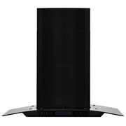 Cappa Aspirante a Muro Acciaio Inox 756 m³/h 60 cm Nera 50709