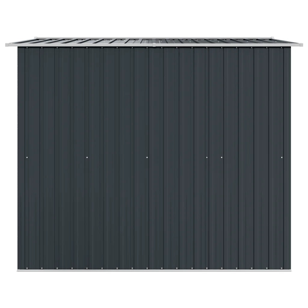 Capanno per Attrezzi Antracite in Acciaio 257x205x178 cm 47030
