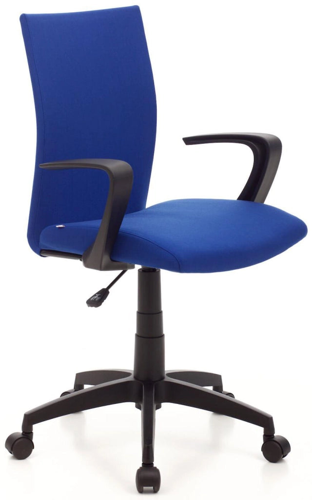 Sedia da Ufficio Operativa in Tessuto Milano Blu