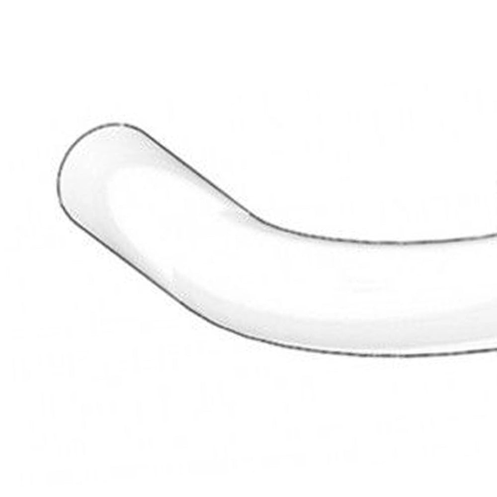 Curva terminale cm25 in acciaio rivestito in nylon bianco
