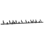 Kit di Binari per Porte Scorrevoli 305 cm Acciaio Nero CFW6026977