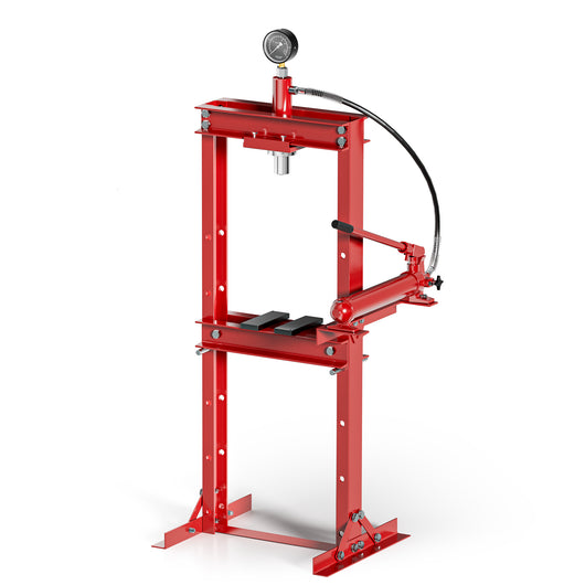 Pressa idraulica da officina 12t Pressa professionale a telaio per cuscinetti con manometro