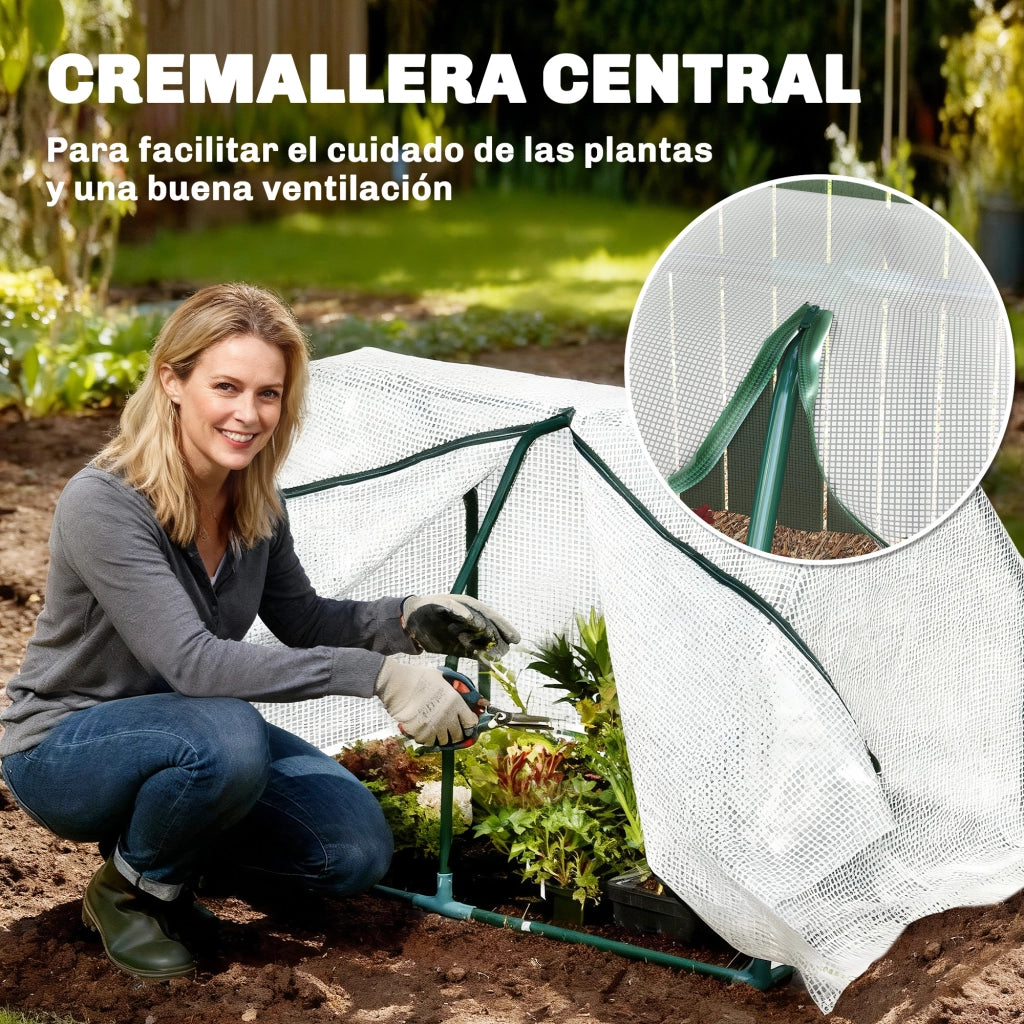 Serra da Giardino ¨C zephmum ¨C 100x70x60 cm Bianco Acciaio PE