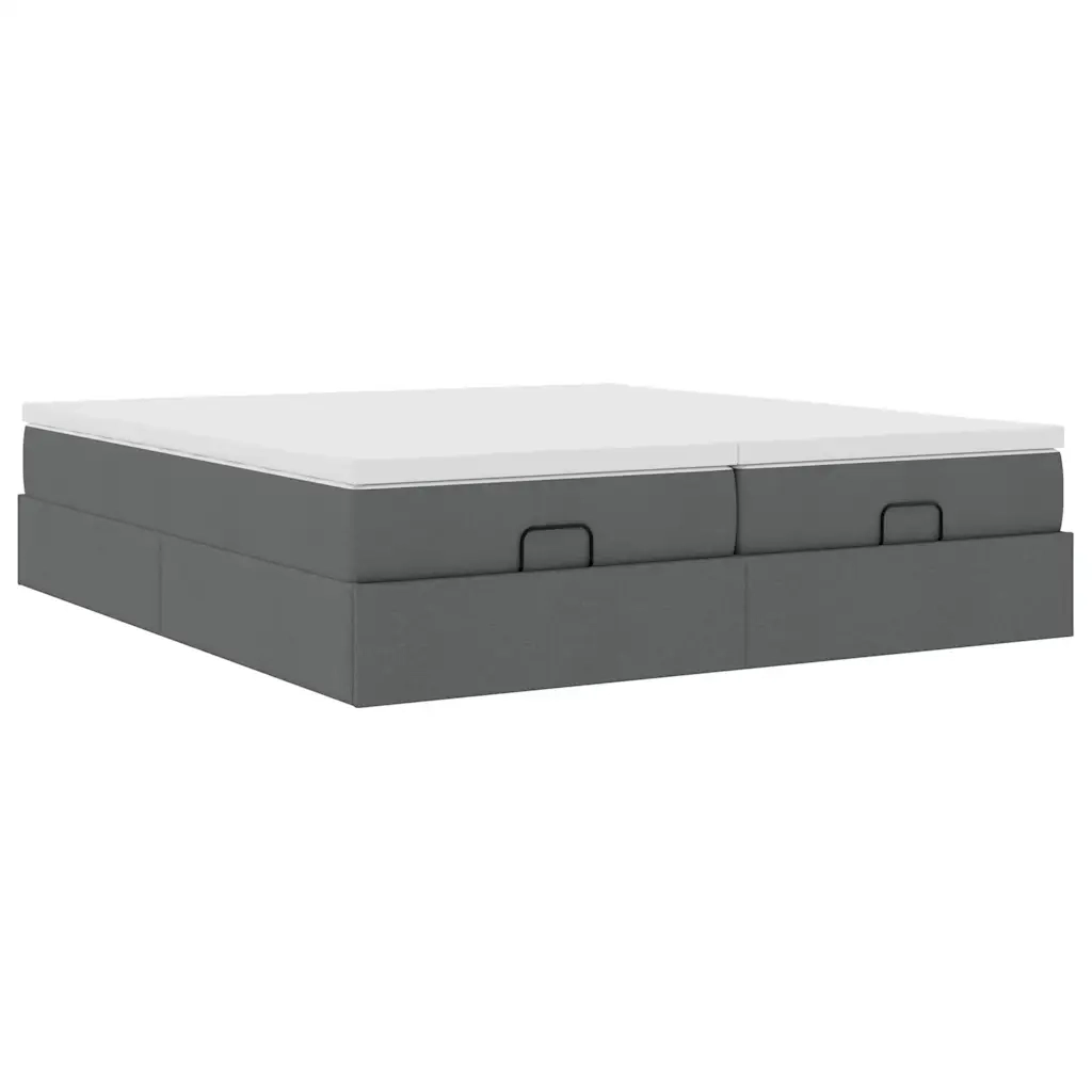 Struttura Letto Pouf con Materassi 160x200 cm in Tessuto 3311235
