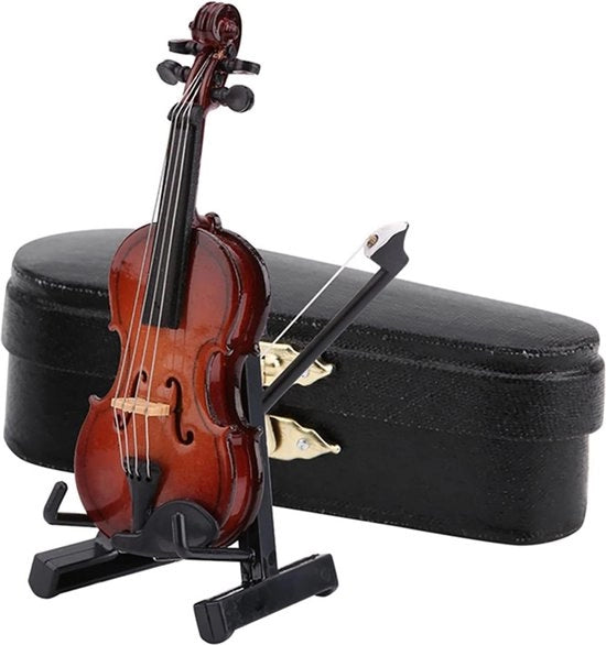 Violino Miniaturizzato Funzionante per Abitazione di Bambola - 8 Cm Modelli Miniature per Giochi e Decorazione.