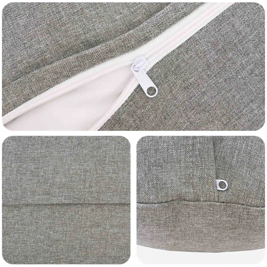 Federa 2 pz HEERLEN Grigio Nuvola Ø 40 cm Tessuto 922189