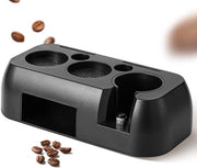 Stazione di tampè 51 mm/54 mm/58 mm Knock Knock - stazione di tampè per portatasse - accessori barista - nero.