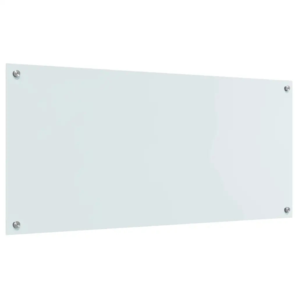 Schienale da cucina 2 pcs Bianco 110 x 50 cm vetro temperato 3415483