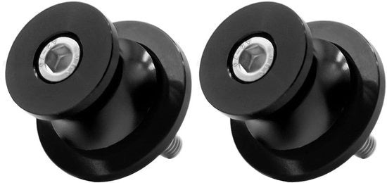 Pennelli per Motocicletta 10 mm - Alluminio - Nero - 2 Pezzi - Per Motociclette - Maggiore Stabilità