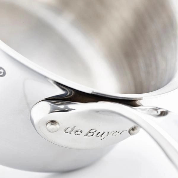 DE BUYER 3746.18 Affinity Casseruola in Acciaio Inox 5 Strati con Coperchio 18 cm Capacita' 2,4 L Induzione e Forno colore Acciaio inossidabile