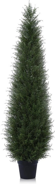 Pianta Artificiale di Cedro 150cm, Albero di Cedro Artificiale, Albero Bello per Esterno UV-Resistente per Decorazione di Casa, Soggiorno, Camera da Letto, Ufficio (1 Pacchetto)