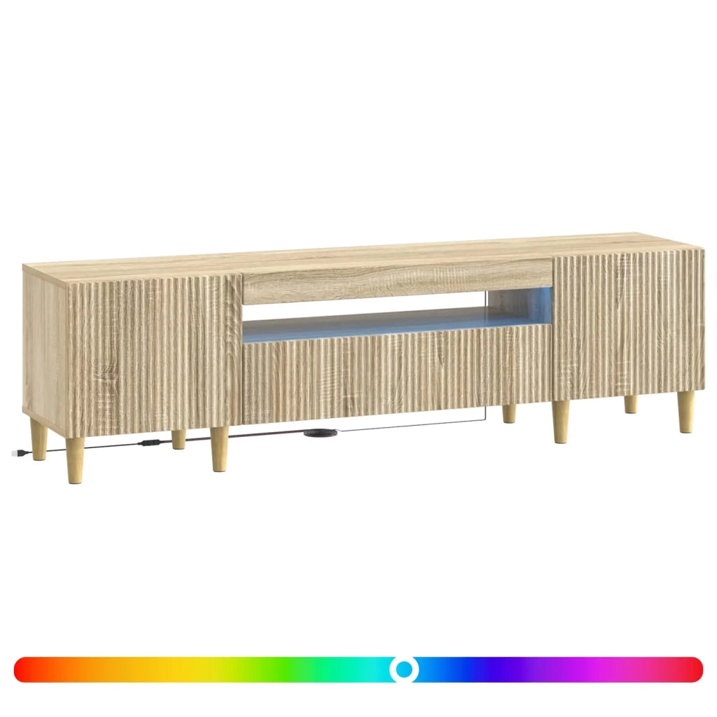 Mobile TV LED Rovere Sonoma Legno ingegnerizzato 896687