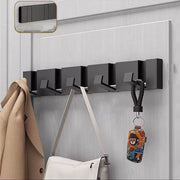 Hanger per parete con 6 ganci pieghevoli, stendardo in alluminio robusto per appendere sciarpe, borse, chiavi, cappelli, ombrelli, asciugamani e accappatoi.