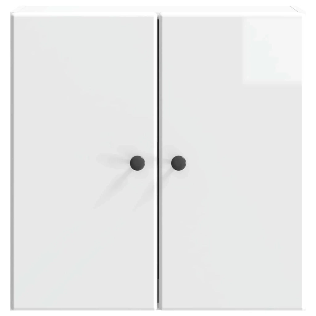 Mobiletto a muro Bianco Lucido 59 x 31 x 60 cm
