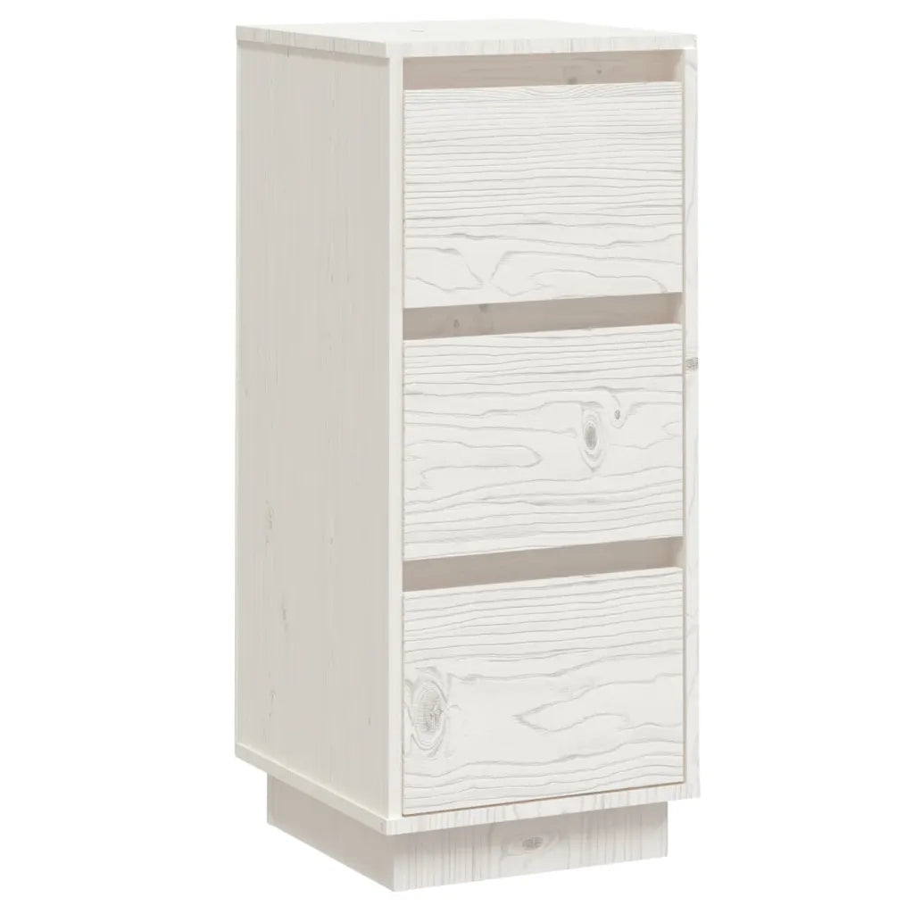 Credenza Bianca 32x34x75 cm in Legno Massello di Pino cod mxl 11973
