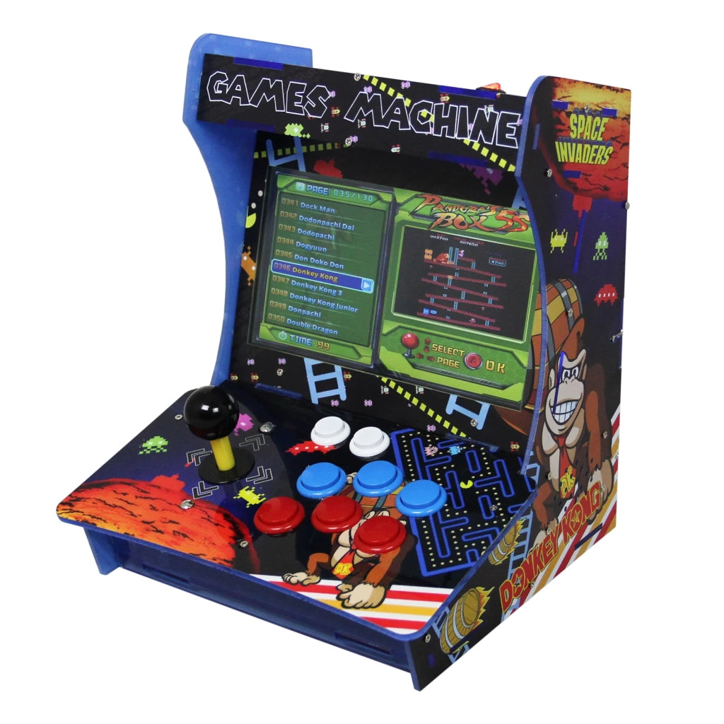 Mini Macchina Arcade con 1299 Giochi Anni 80-90 Vintage da Bar o da Tavolo