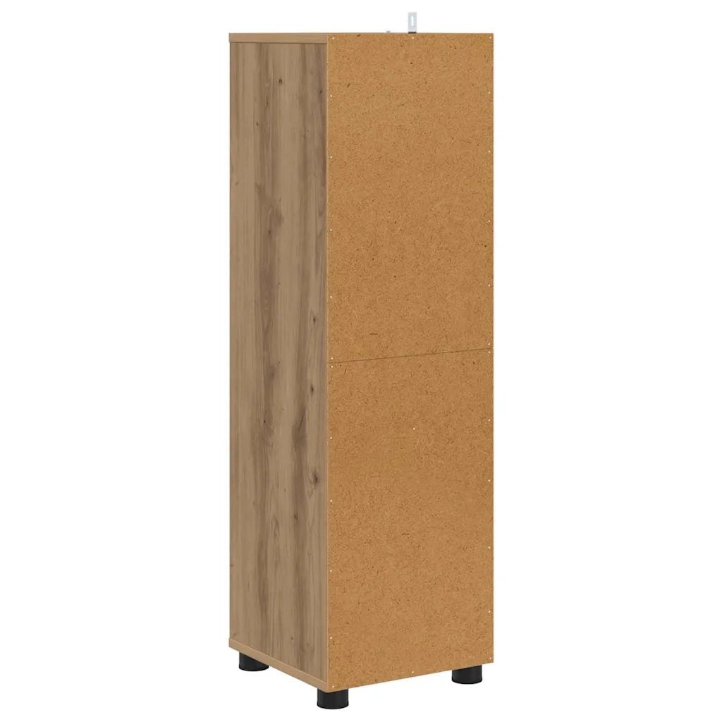 Mobile da Bagno con porta Rovere artigianale 30,5 x 30 x 101 cm