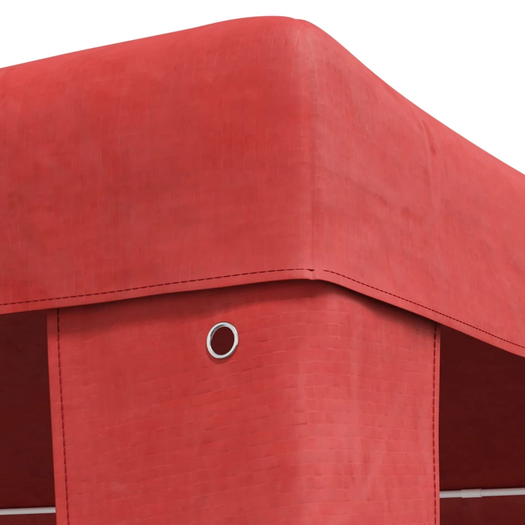 Tenda Party-Tenda da festa Rosso 600 x 300 x 255 cm PE e Acciaio
