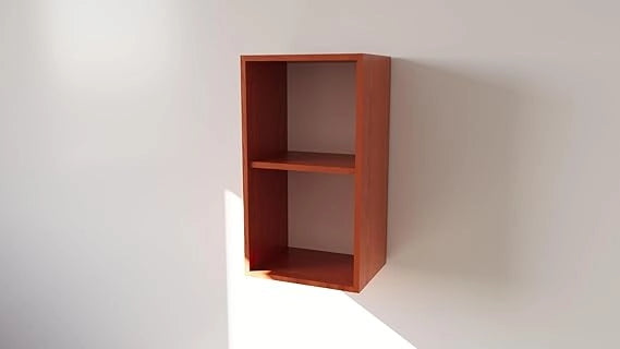 Pensile Cucina  in Legno Nobilitato Ciliegio Mobile Alto con 1 Anta, Pensile Componibile Moderno Made in Italy (H70XL40XP32cm)