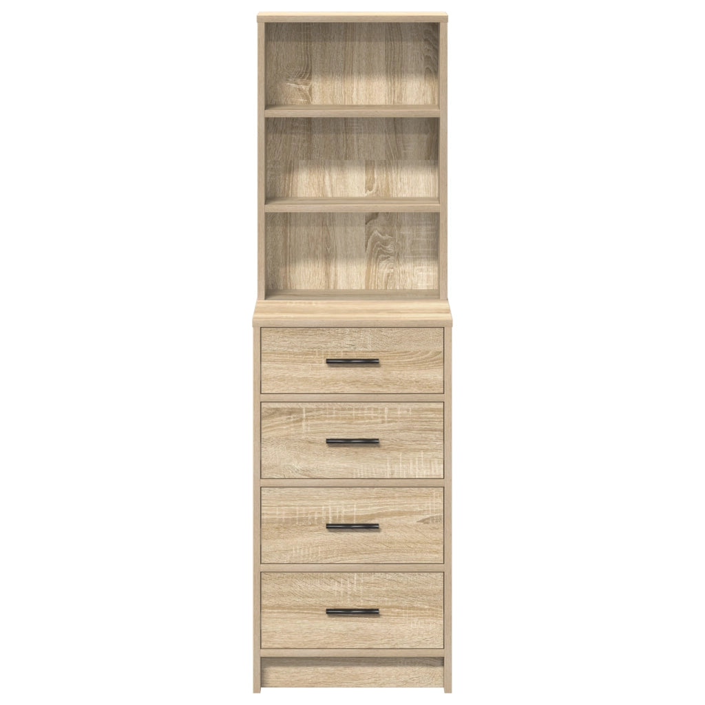 Highboard Rovere Sonoma 40x41x135 cm Legno ingegnerizzato