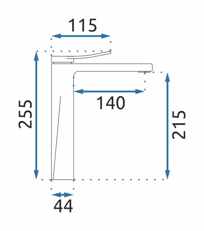 Rubinetto Da Lavabo Rea Soul Gold High