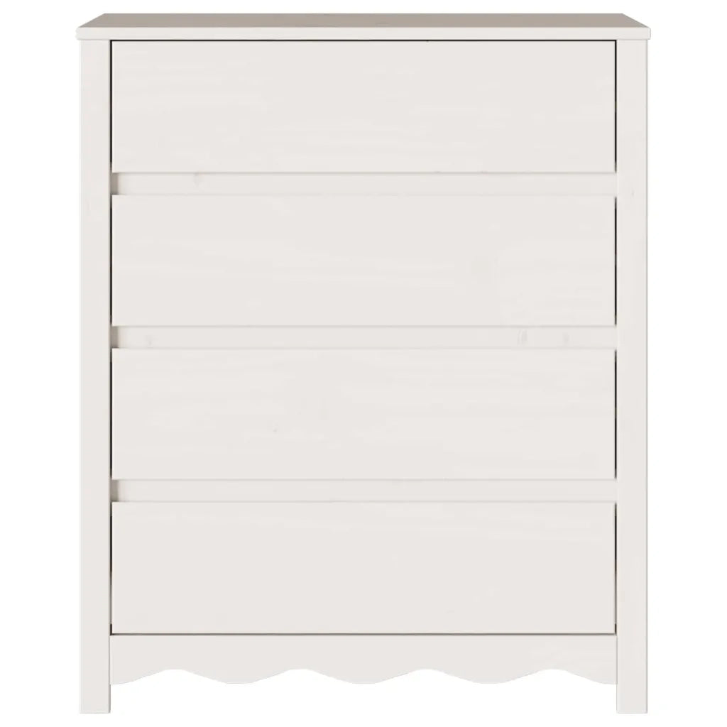 Cassettiera con cassetto Drammen Bianco 76,5 x 40 x 91 cm 42003053