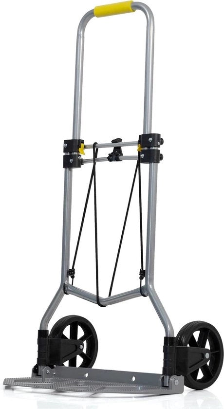 Carrello a Pedali con Gomme Resistenti ai Fori e Maniglia Telescopica - 90kg - 500kg (90kg) Carrello a Pedali