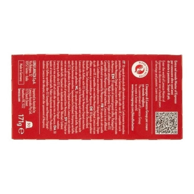 Lavazza Capsule Compatibili Nespresso Qualità Rossa, 30 Capsule