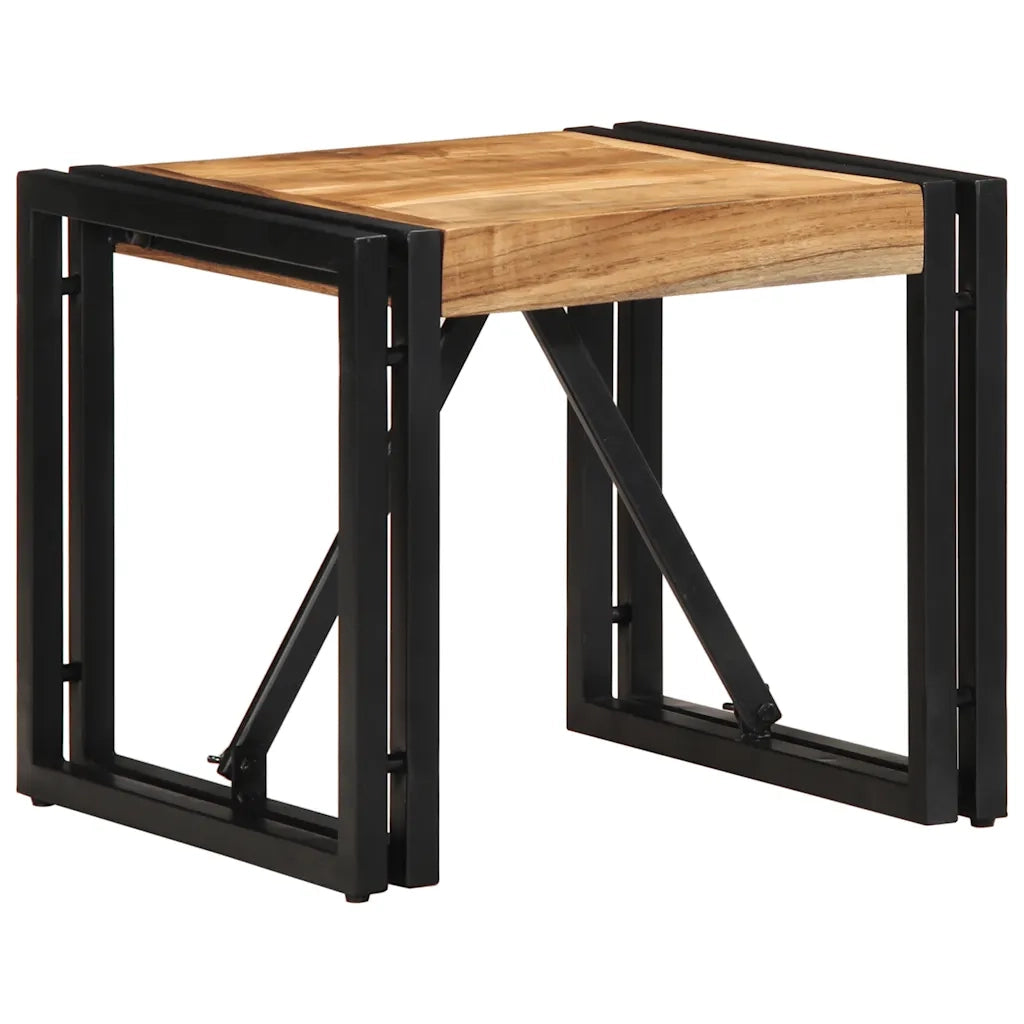 Tavolino da salotto | Tavolino da caff¨¨ | Tavolino da Soggiorno 40x40x35 cm in Legno Massello di Acacia