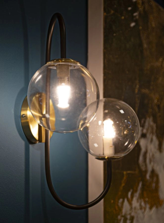 LAMPADA DA MURO IRON BLACK CM 36x24x45