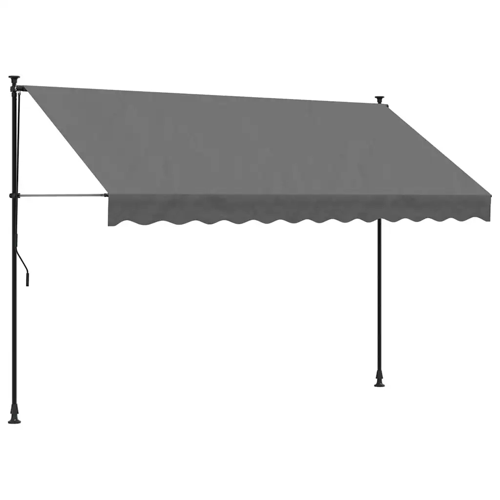 Tenda da Sole | Tenda parasole Retrattile Antracite 300x150 cm Tessuto e Acciaio