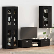 Armadio in Legno Nero 50 x 29 x 100 cm Legno multistrato 880222
