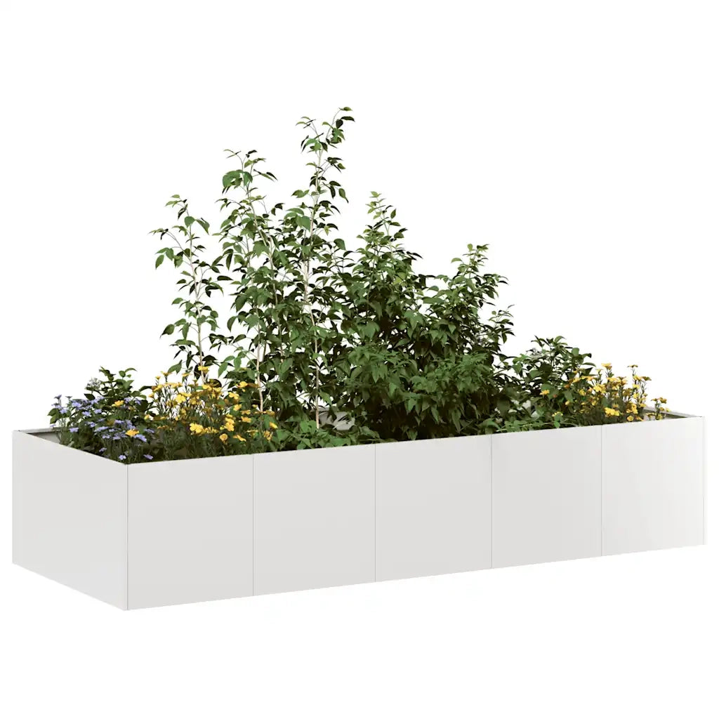 Fioriera 200x80x40 cm in Acciaio Inox 860756